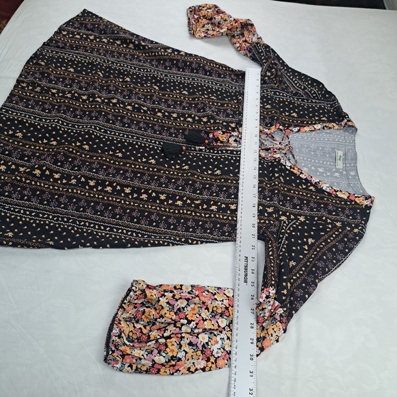 Anthropologie Maaji Black Bagh Ellie Tunic Kafran Beach Size Large - Picture 10 of 12